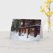 Snowy Newburyの通り カード (黄色い花)