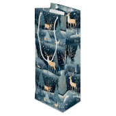 Snowy Night Deer Field ワインギフトバッグ (裏面アングル)