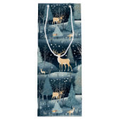 Snowy Night Deer Field ワインギフトバッグ (裏面)