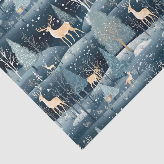 Snowy Night Deer Field 薄葉紙 (詳細)