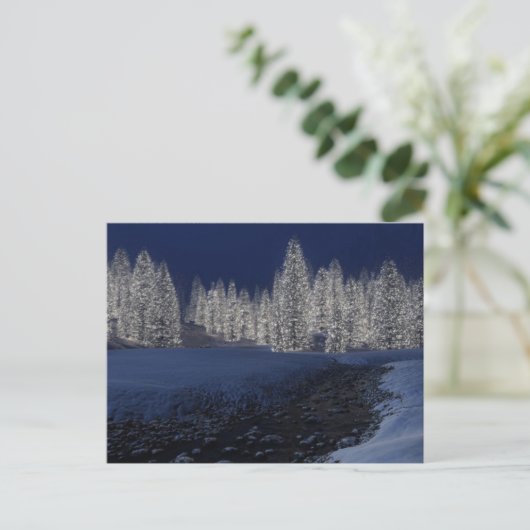 Snowy Night Postcard ポストカード (スタンド正面)