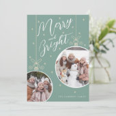 Snowy Ornament Christmas Card 招待状 (スタンド正面)