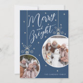 Snowy Ornament Christmas Card 招待状 (正面)