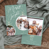 Snowy Ornament Christmas Card 招待状