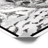 Snowy Owl and Baby Owl ポスター (角)