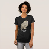 Snowy Owl T-Shirt: Bird of Prey Design for Nature  Tシャツ (正面フル)