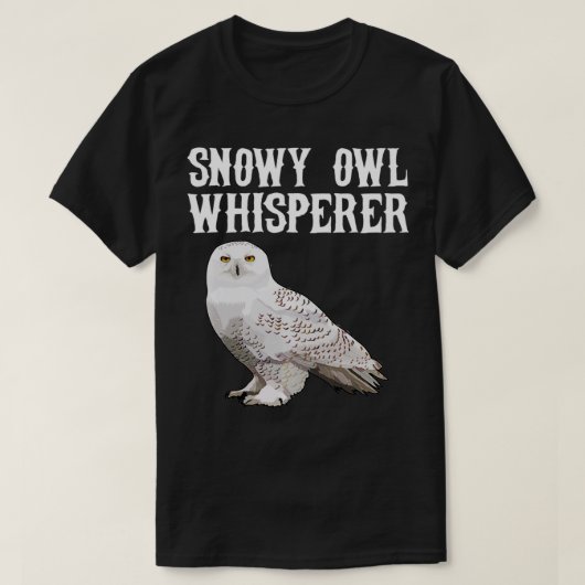 Snowy Owl Whisperer Funny Bird Lover Pullover Tシャツ (デザイン正面)