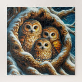 Snowy Owls Puzzle ジグソーパズル (縦)