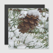 Snowy Pine Cone I冬自然撮影 (正面/裏面)