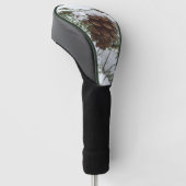 Snowy Pine Cone I冬自然撮影 ゴルフヘッドカバー (アングル)