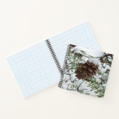 Snowy Pine Cone I冬自然撮影 ノートブック (内部)