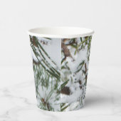 Snowy Pine Cone I冬自然撮影 紙コップ (右)