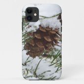 Snowy Pine Cone I冬自然撮影 Case-Mate iPhoneケース (裏面)