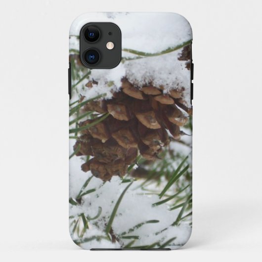 Snowy Pine Cone I冬自然撮影 Case-Mate iPhoneケース (裏面)