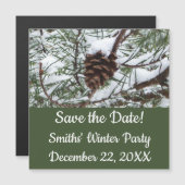 Snowy Pine Cone II冬の自然撮影 (正面/裏面)