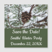 Snowy Pine Cone II冬の自然撮影 (正面)