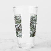Snowy Pine Cone II冬の自然撮影 タンブラーグラス (左)