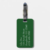 Snowy Pine Cone II冬の自然撮影 ラゲッジタグ (裏面縦)