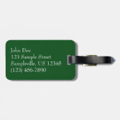 Snowy Pine Cone II冬の自然撮影 ラゲッジタグ (裏面横)