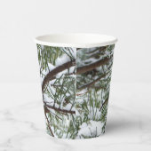 Snowy Pine Cone II冬の自然撮影 紙コップ (右)