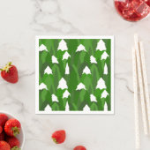 Snowy Pine Forest スタンダードカクテルナプキン (インサイチュ)