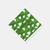 Snowy Pine Forest スタンダードカクテルナプキン (角)