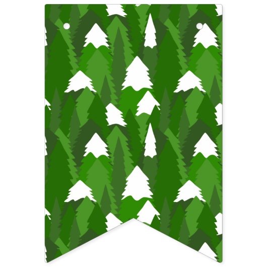 Snowy Pine Forest バンティングフラッグ (第2の旗)