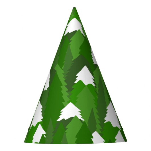 Snowy Pine Forest パーティーハット (正面)