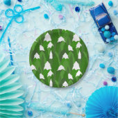 Snowy Pine Forest ペーパープレート (パーティー)