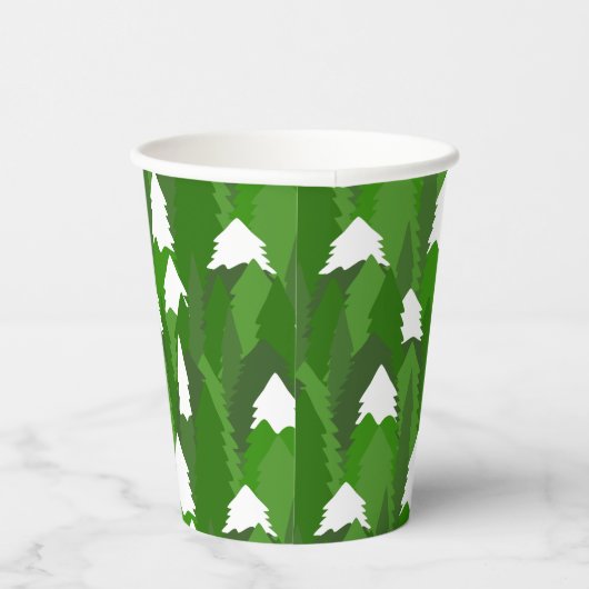 Snowy Pine Forest 紙コップ (右)