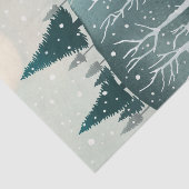 Snowy Pine Forest | Woodland Christmas Holiday 薄葉紙 (詳細)