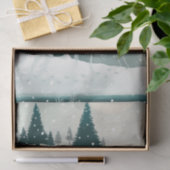 Snowy Pine Forest | Woodland Christmas Holiday 薄葉紙 (ギフト)