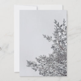 Snowy Pine, Scandinavian Christmas aesthetic シーズンカード