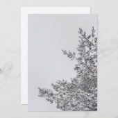 Snowy Pine, Scandinavian Christmas aesthetic シーズンカード (正面/裏面)