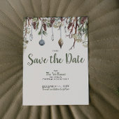 SNOWY PINES Christmas Holiday Party Save the Date 招待状
