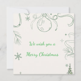 Snowy Pines & Peace カード