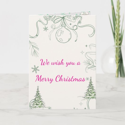 Snowy Pines & Peace カード (正面)