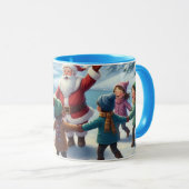 Snowy Smiles-Winter Friends Adventure マグカップ (正面右)
