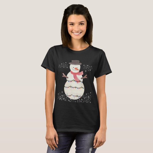 Snowy Snowman Shirt Tシャツ (正面フル)