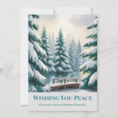 Snowy Trees Company Holiday Card シーズンカード (正面)