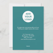 Snowy Trees Company Holiday Card シーズンカード (裏面)