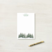 Snowy Trees Post-it-Notes ポストイット (デスク上)