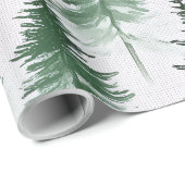 Snowy Trees Wrapping Paper ラッピングペーパー (ロールコーナー)