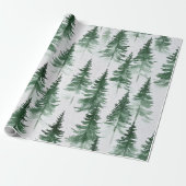 Snowy Trees Wrapping Paper ラッピングペーパー (アンロールド)
