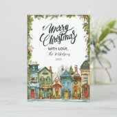 Snowy Village Christmas シーズンカード (スタンド正面)