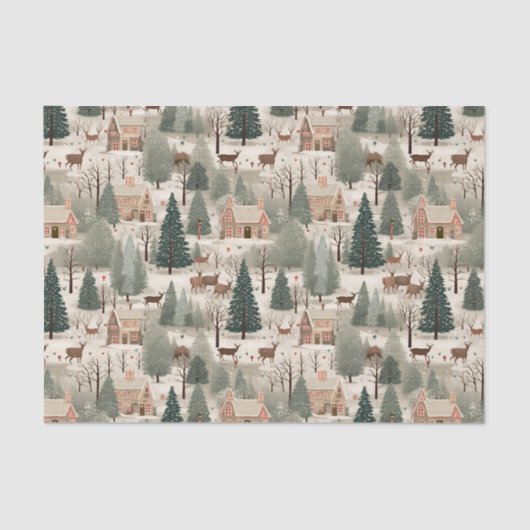 Snowy Village Cream 薄葉紙 (正面)