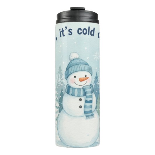 Snowy Watercolor Serenity タンブラー (正面)