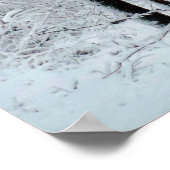 Snowy White Poplar Forest ポスター (角)