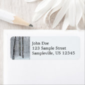 Snowy White Poplar Forest ラベル (インサイチュ)