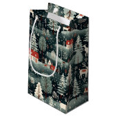 Snowy Winter Farmhouse  スモールペーパーバッグ (裏面アングル)